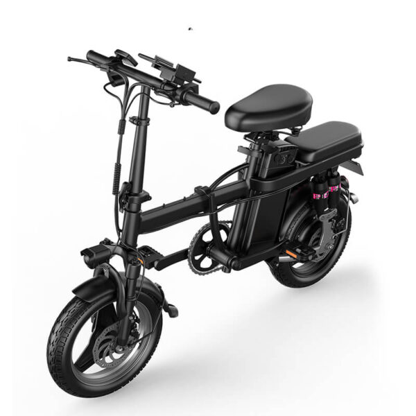 Two Seat E-Bike 48V Lithium Battery Folding Electric Bicycle for Men - Image 4