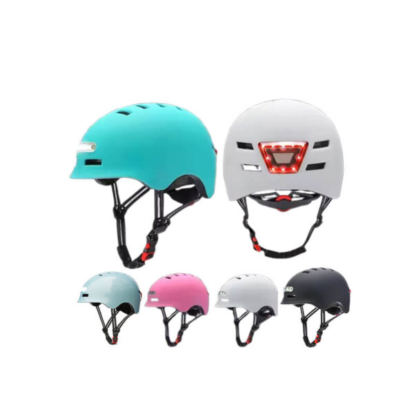 Adult Adjustable Bike Helmet With Rear Head Led Light