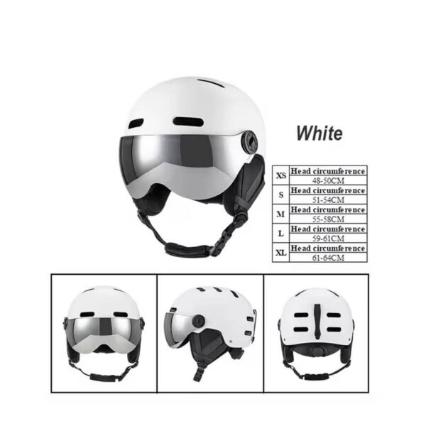 Half Open Face With Goggles Helmet Motorcycle - Image 3